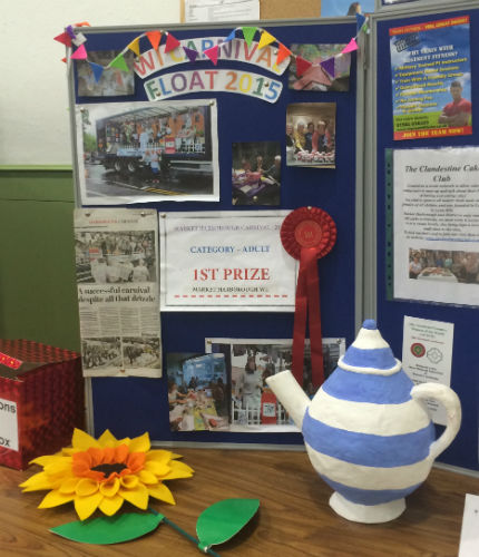 Market Harborough WI float wins first prize at town carnival 2015
