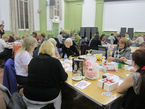 Some of the homemade raffle prizes